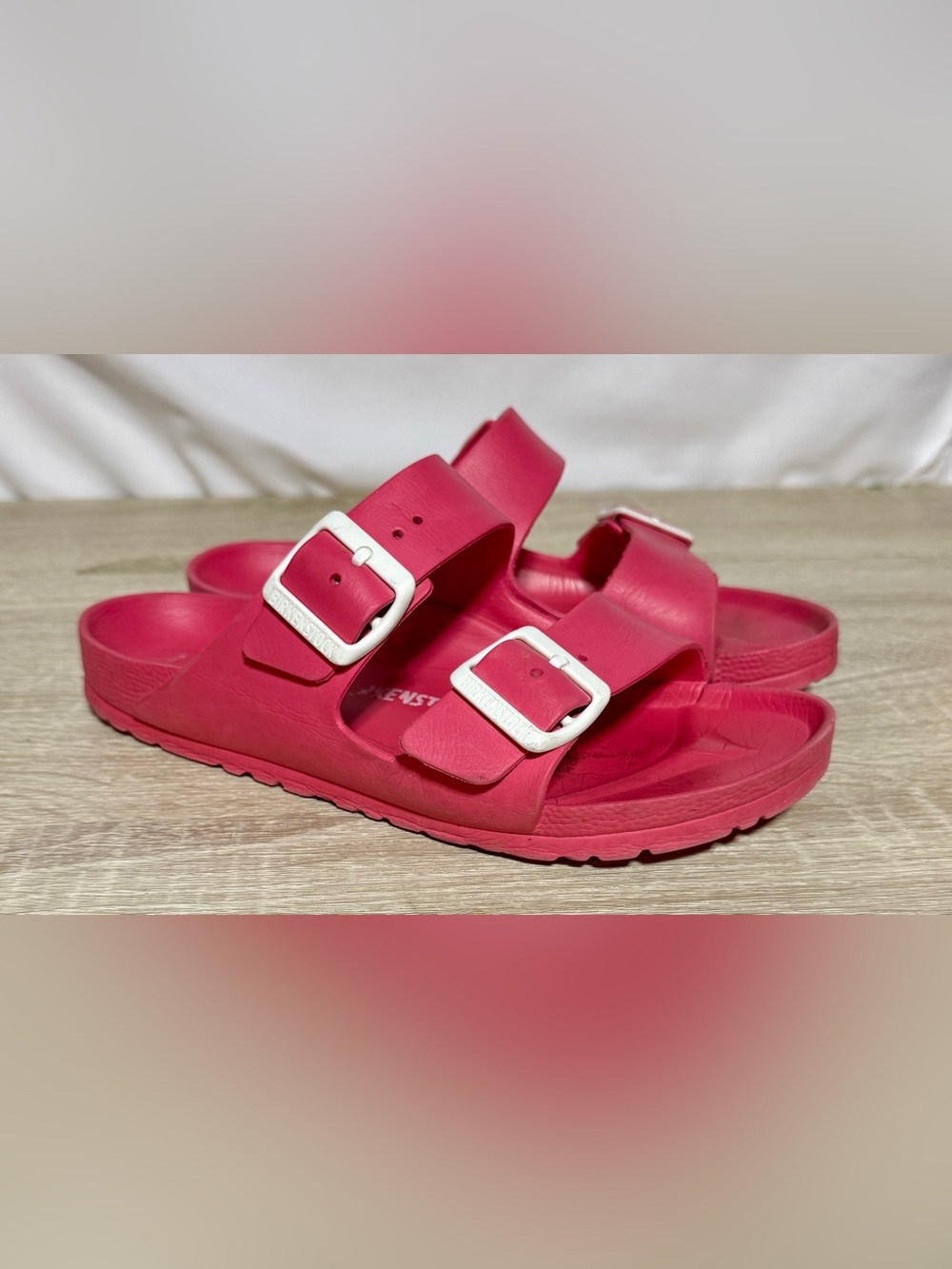 BIRKENSTOCK Arizona Pink Slides Sandals Womens Size EU 37 US 6-6.5